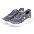 Skechers Slip Ins Sneaker GO WALK FLEX Grau Memory Foam waschbar Herrenschuh