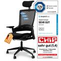 Ergotopia NextBack - Ergonomischer Bürostuhl Drehstuhl Büro Stuhl mit Kopfstütze