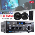 800W Bluetooth Mini Verstärker HiFi Power Audio Stereo Bass AMP USB MP3 FM DE