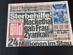 BILD ZEITUNG vom 21. April 1984 - 21.4.1984 zum 40. Geburtstag MILLIONEN IM STAU