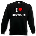 Sweatshirt Sweater I Love Rittersheim für Damen Herren und Kinder versch. Farben