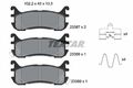 TEXTAR Bremsbelagsatz, Scheibenbremse 2338704 für MAZDA