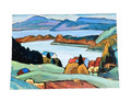 Gabriele Munter - Ausstellungsmuseum Kunstkarte / Minidruck