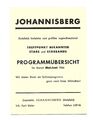 Y1051/ Jugendtanzlokal Johannisberg in Bielefeld Programm 1966