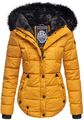 Marikoo warme Damen Winter Jacke Winterjacke Steppjacke gefüttert Kunstfell B618