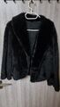 Damen Blazer Pelzjacke Gr. 40 Imitat Tyber schwarz Jacke Pelz