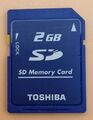 Original Nintendo 3 DS Toshiba 2 GB  SD Karte
