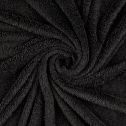 WELLNESS Fleece Stoff Decke Kissen kuschelweich plüschig SCHWARZ EUR 9,98/m