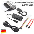 SATA/PATA/IDE Laufwerk auf USB 2.0 Adapter Konverter Kabel für 2,5/3,5 Zoll⭐⭐⭐⭐⭐