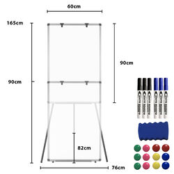 Flipchart mit Ablage Moderationstafel Konferenztafel Magnetisch Whiteboard Weiß