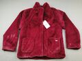 Pepe Jeans Mädchen Größe UK 10 Columbia Teddyjacke (NEU MIT ETIKETT) dunkelroter Schnapperkragen