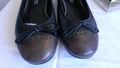 PAUL GREEN Ballerinas Schuhe Gr. 4 Leder schwarz / braun neuw.