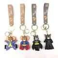 DC Joker Batman Hybrid 3D silicone mini keychain Keyring pendant fashion brand