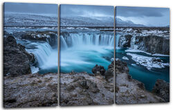 Wandbild Niagara-Falls Traum-Landschaft Wasser See Natur-Bilder Wasserfall Eis