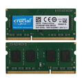 Crucial 2x2GB PC3L 12800S 1RX8 DDR3 1600MHz Laptop Speicher RAM SO-DIMM Notebook