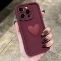 Hüllen für iPhone 16 15 14 13 12Max Plus ShookProof Liebe Herz Silikon TPU Cover