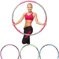 Hula Hoop Fitness Reifen für Erwachsen Bauchtrainer 8 Teile - Rosa - Blau - Grün