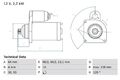 BOSCH 0 986 022 770 Starter Anlasser 2.2kW für KIA CARNIVAL II (GQ) 12V