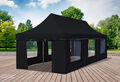 Faltpavillon Faltzelt Pavillon 3x9 Schwarz Gartenzelt Klappzelt Wasserdicht