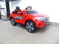 Kinder Elektroauto Mercedes EQC Polizei 2x Motoren MP3 USB Fernsteuerung Rot