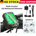 Fahrradcomputer Tachometer Digital Wasserdicht LCD Funk Fahrrad Kilometerzähler