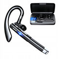 Bluetooth 5.3 Headset Kopfhörer Kabel Stereo Ohrhörer mit Mikrofon