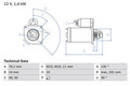 BOSCH Anlasser Starter 0 986 016 470 +67.25€ Pfand M10 für FORD MONDEO 1 Turnier