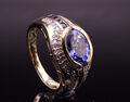 GOLDJUNGE69 * HARRY IVENS IV RING (18) TANSANIT AAAAA+ 2,5ct & 40x DIAMANT 585er