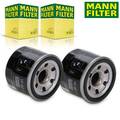 2X ORIGINAL MANN FILTER ÖLFILTER FÜR MITSUBISHI I PAJERO SMART FORTWO 451 453