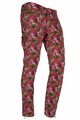 MAC Dream Chic 7/8 Stretchjeans Cropped Slim Leg Zip Hose Damen Denim Rot Blumen