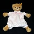 Steiff 239533 - Baby Schlaf-gut-Bär Schmusetuch Teddybär rosa