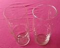 2x Superfest Glas 2x 0,3 L  DDR/GDR Strong Glass East German Mitropa stapelbar