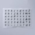 Buchstaben Alphabet Zahlen Silikonstempel Clearstamp Motivstempel Set DIY Druck