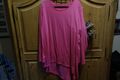 Damen weites Shirt Gr. 48 langarm Baumwolle pink  sehr guter Zustand