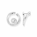 THOMAS SABO Ohrstecker Welle 925 Sterlingsilber mit weißen Steinen H2227-051-14