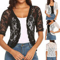 Women's Bolero Short Sleeve Lace Jacket Shoulder Jacket Elegant Festive Cardigan