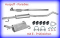 Abgasanlage Schalldämpfer für Opel Corsa C 1.2 &1.4 Twinport Typ F08, F68 + Kit