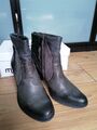 Mjus Ankle Boots Halbschuhe Stiefel Stiefeletten Leder grau Gr.40 TOP!