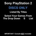 Sony PlayStation 2 PS2 Discs NUR Wählen Sie Ihre Spiele aus der Dropdown-S-Liste