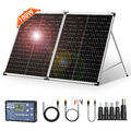 Dokio Solarpanel 100W 12v Faltbar Tragbare Kit für Camping Wohnmobil Batterie