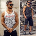 Tanktop T-Shirt Tank Top Tee Achselshirt Muskelshirt Aufdruck Herren BOLF Print