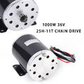 1000W 36V DC Elektromotor Für E-Bike Go-Kart Quad E-Scooter Bürstenmotor 3000RPM