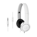 PC Headset Stereo Mikrofon Kopfhörer Smartphone Handy Computer Laptop Weiß 3,5mm