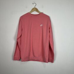 Nike Club fluoreszierender rosa Pullover mit Rundhalsausschnitt Größe L Pit to Pit 22,5 Zoll