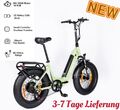 E Bike,20" 4,0 Fat Tire Elektrofahrrad E-Fahrrad klapprad 250W 7 Gängen MYATU