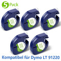 5X kompatibles DYMO LetraTag-Etikettenband 91200 91220 White Letra Tag LT-100H