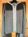 Marc O'Polo Grob Strickjacke Jacke mit Kapuze  Baumwolle  Gr  L   grau