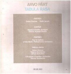 Arvo Pärt Tabula Rasa GATEFOLD ECM New Series Vinyl LP