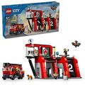 LEGO CITY: Feuerwehrstation mit Drehleiterfahrzeug (60414)