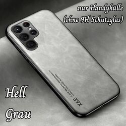 Handy Hülle für Samsung Galaxy  S23 S24 Plus Ultra FE Kunstleder Schutz Glas